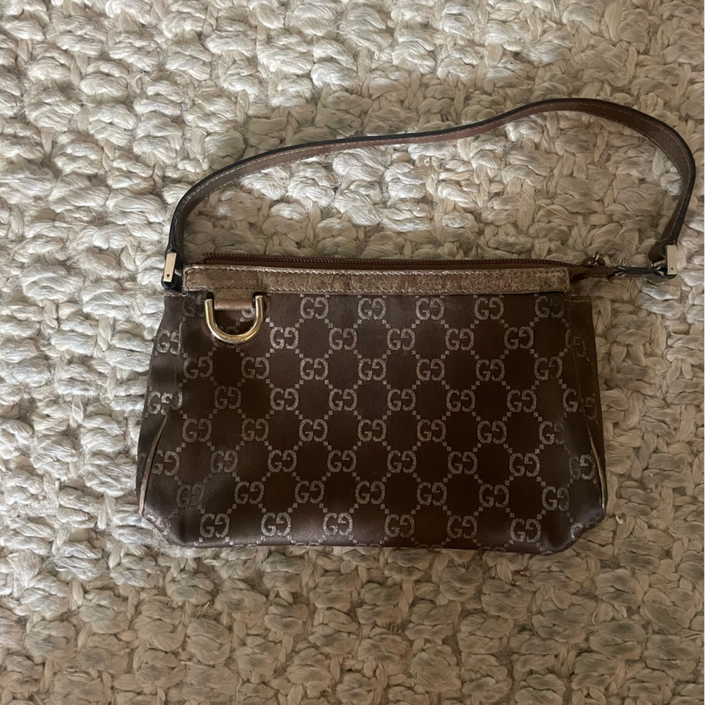 Vintage Gucci Brown Shoulder Bag